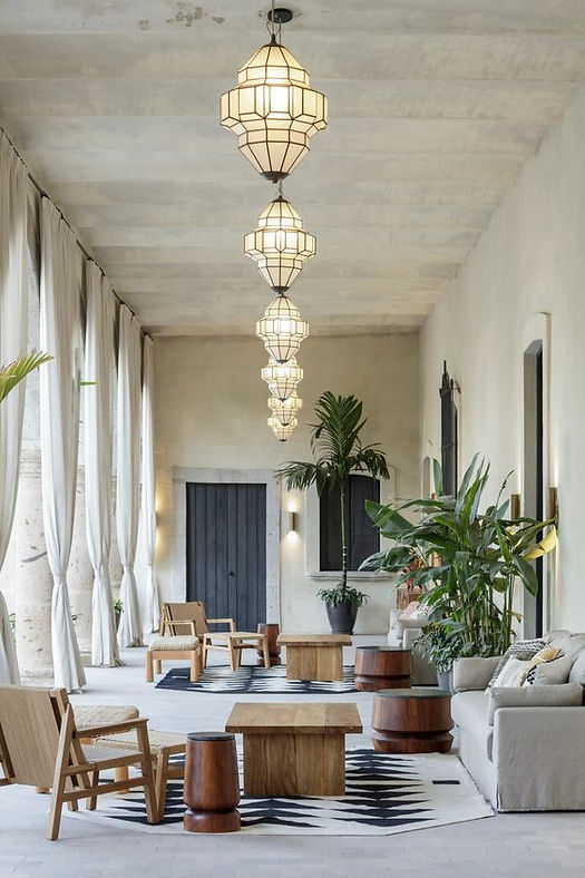 modern mexican interior design lighting