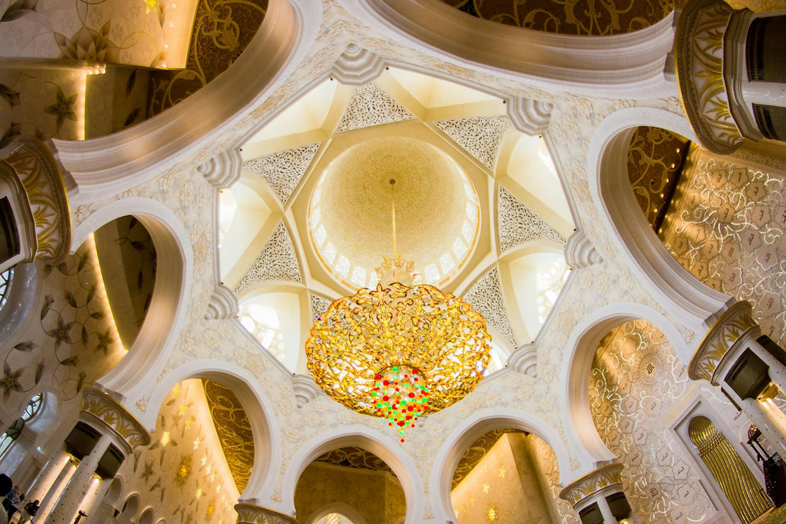 Sheikh Zayed Grand Mosque Ceiling