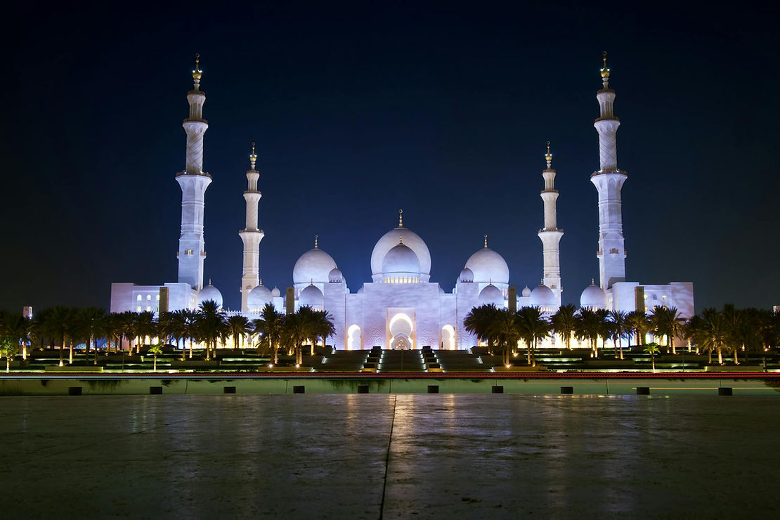 Sheikh Zayed Grand Mosque Night
