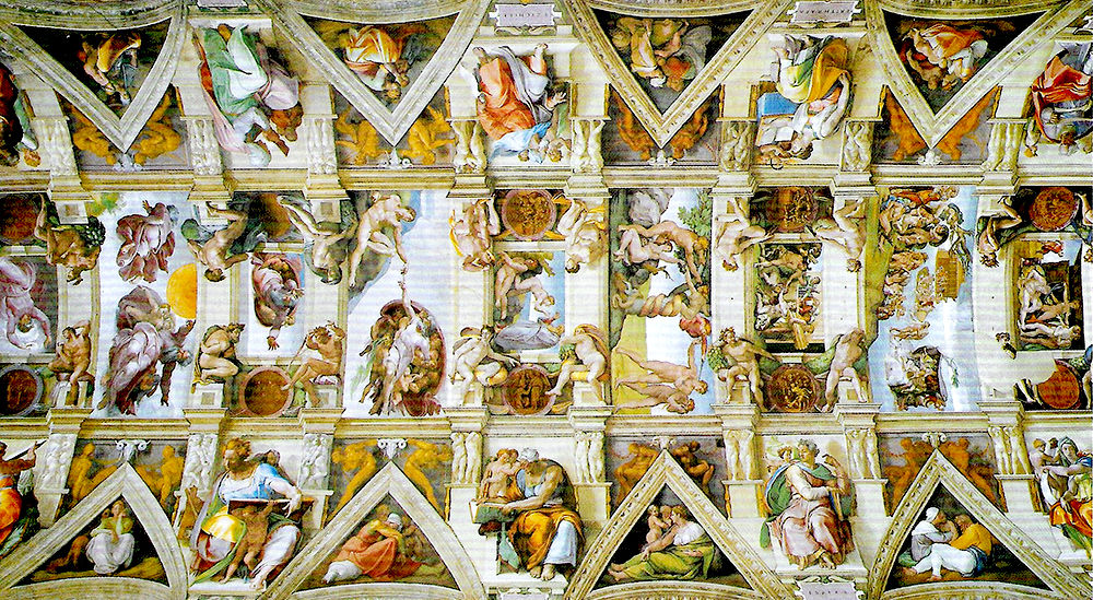 The Sistine Chapel Ceiling in Vatican City