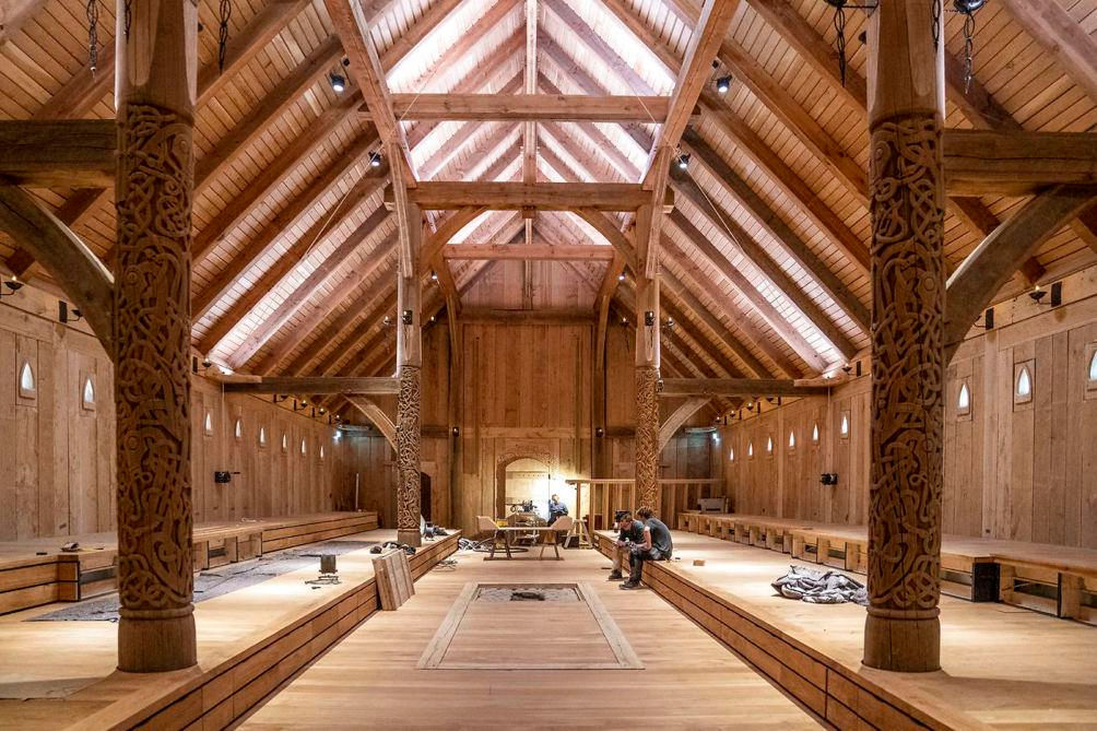 Viking King Hall in Sagnlandet Lejre, Denmark