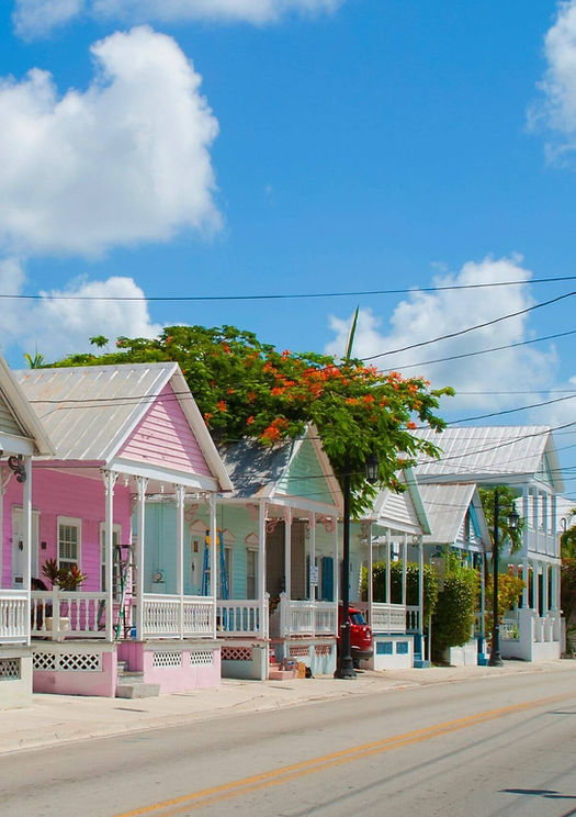 vibrant colours of key west architecture
