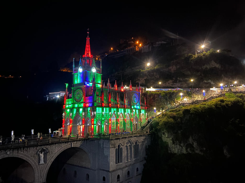 Las Lajas Sanctuary Night