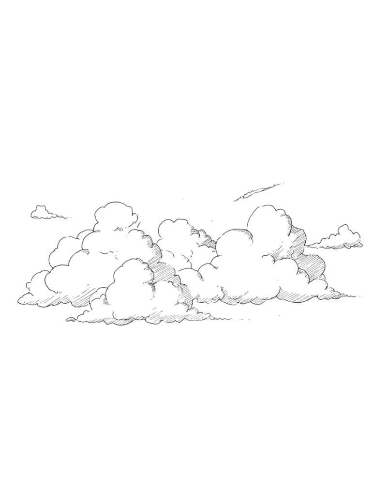 Download free architectural cutout: Cloud Free cloud illustration PNG cutouts for architectural elevations and presentation drawings