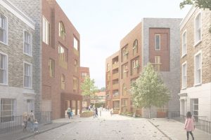 Architecture collage visualisation render