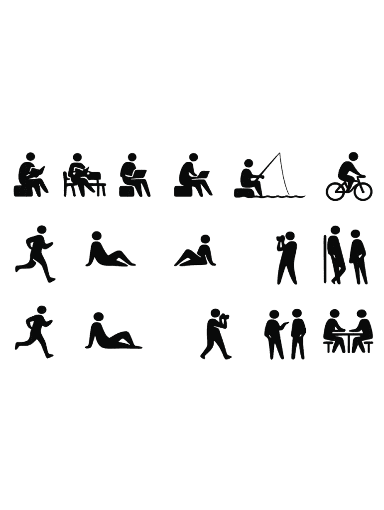 Silhouette Activities People PNG