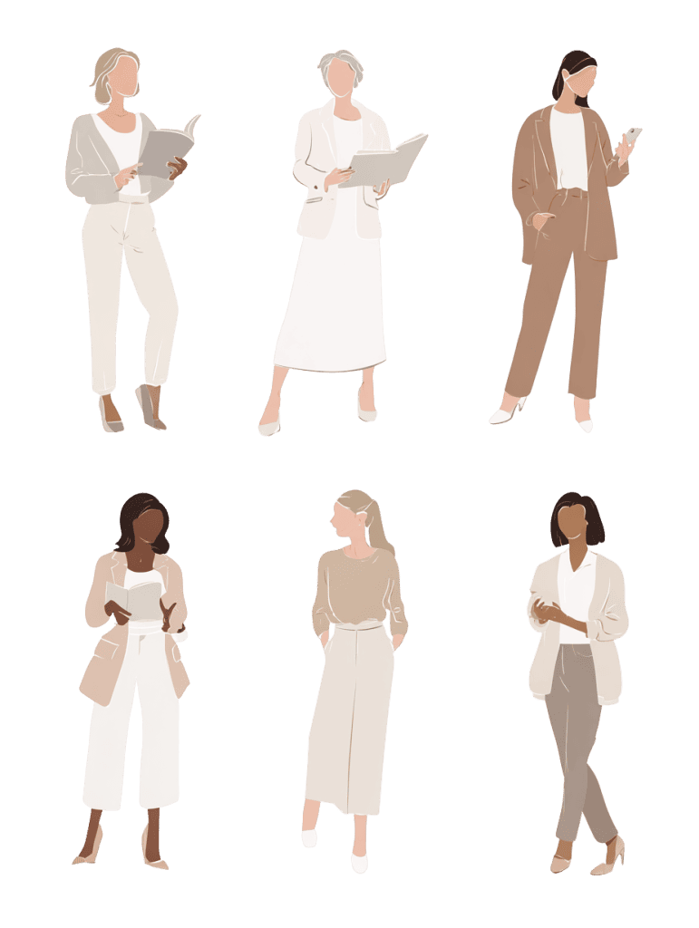 Download free architectural cutout: Women Illustration Free women illustration cutouts PNG for architecture plans and presentation boards