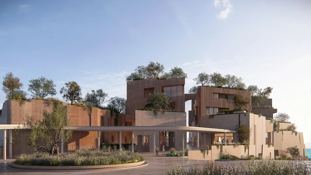 Grand Hyatt Palase by Emre Arolat Architecture in Dhermi, Albania