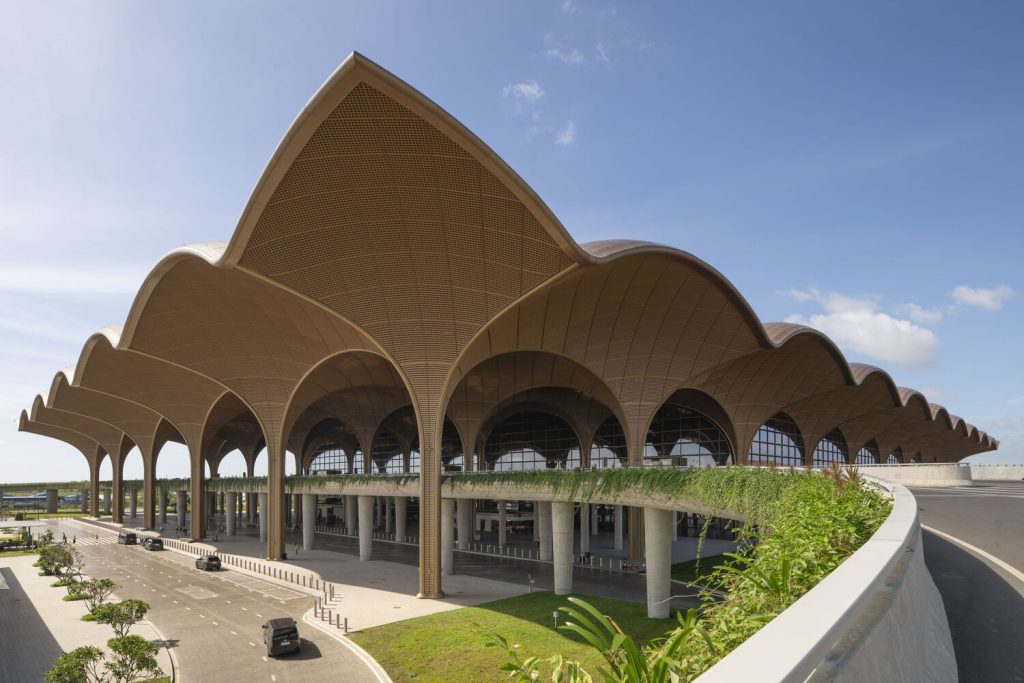 Techo International Airport Cambodia by Foster + Partners in Phnom Penh, Cambodia