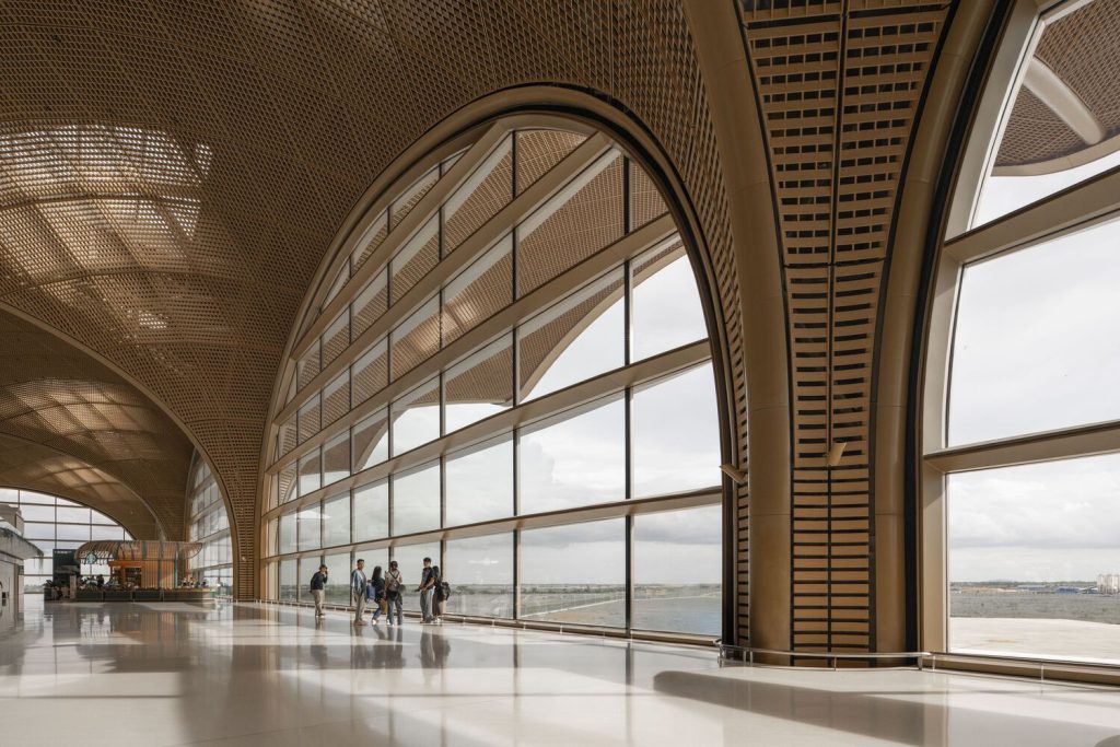 Techo International Airport Cambodia by Foster + Partners in Phnom Penh, Cambodia