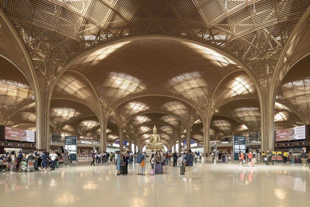 Techo International Airport Cambodia by Foster + Partners in Phnom Penh, Cambodia