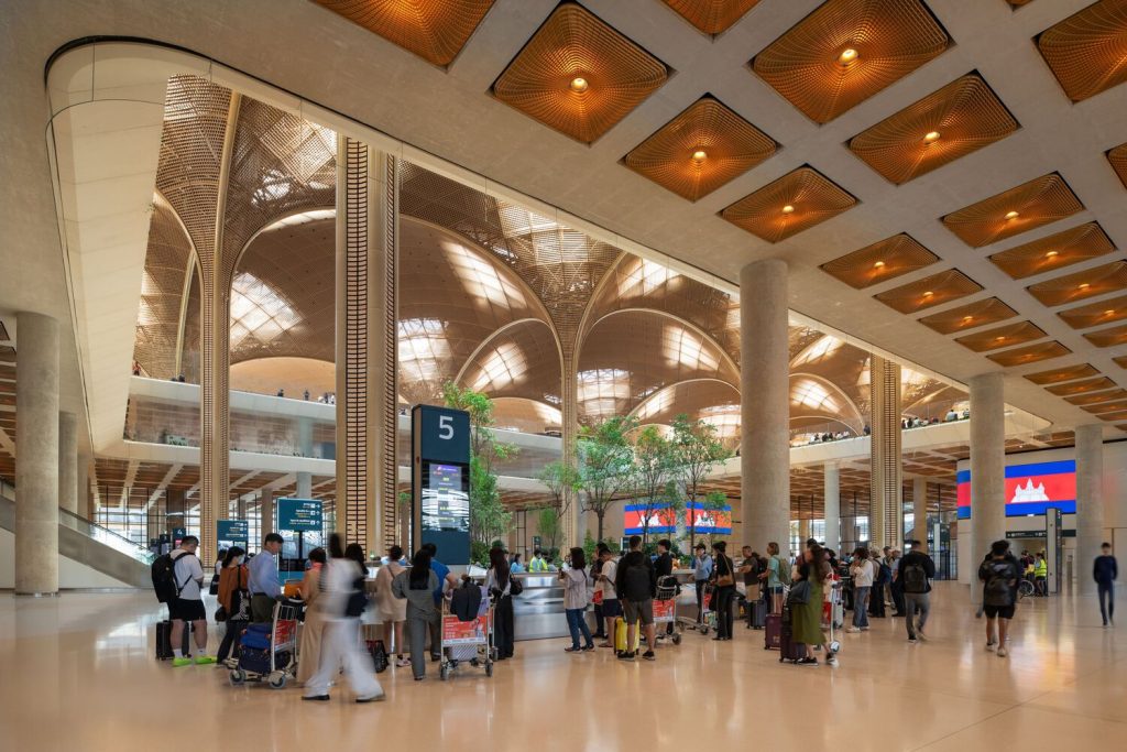 Techo International Airport Cambodia by Foster + Partners in Phnom Penh, Cambodia