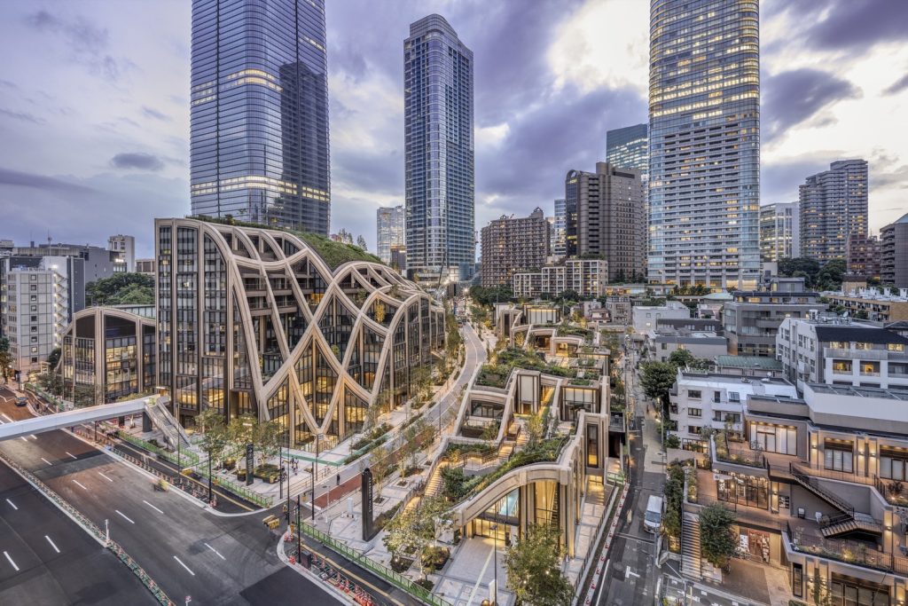 Azabudai Hills by Heatherwick Studio in Tokyo, Japan