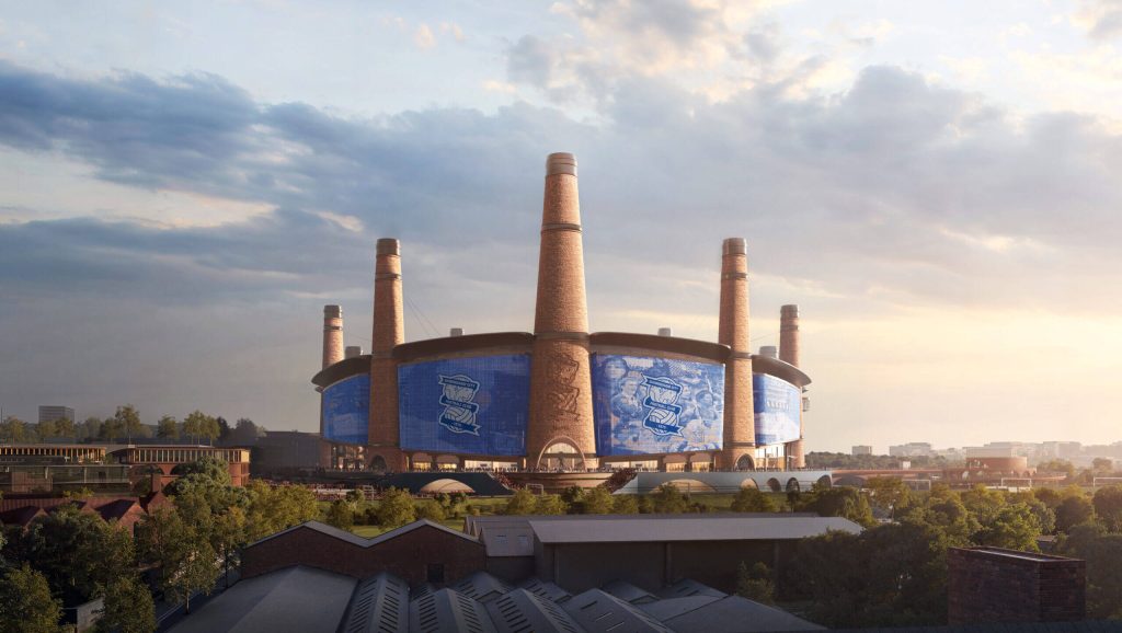 Birmingham City "Powerhouse" Stadium by Heatherwick Studio in Birmingham, United Kingdom