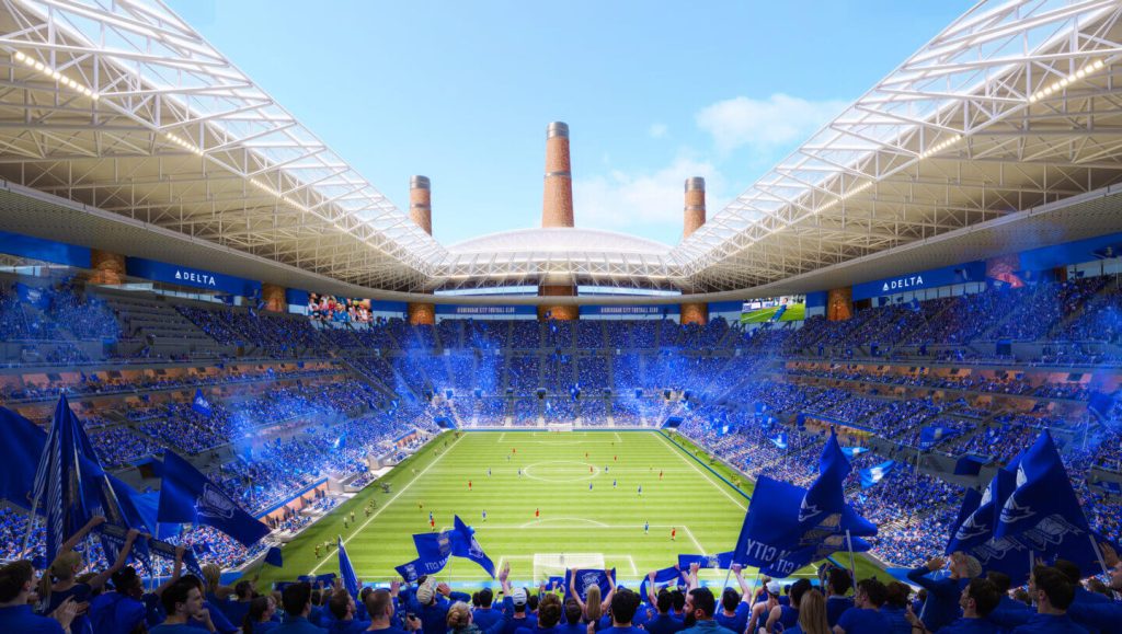 Birmingham City "Powerhouse" Stadium by Heatherwick Studio in Birmingham, United Kingdom