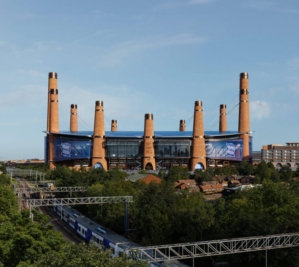 Birmingham City "Powerhouse" Stadium by Heatherwick Studio in Birmingham, United Kingdom