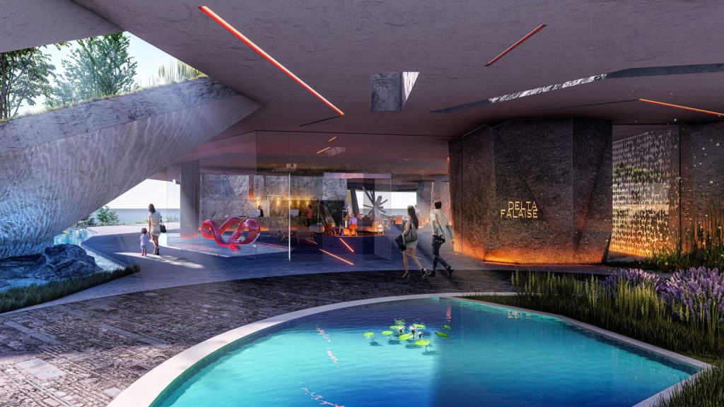 Delta Falaise Resort by Emre Arolat Architecture in Palasa, Albania