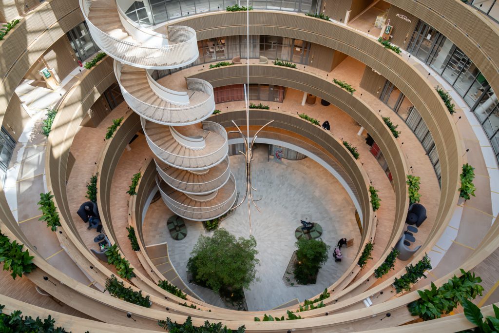 Forskaren Innovation Hub by 3XN in Hagalund, Sweden