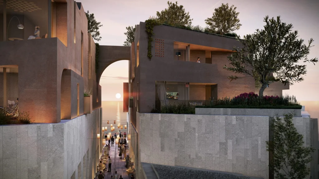 Grand Hyatt Palase by Emre Arolat Architecture in Dhermi, Albania