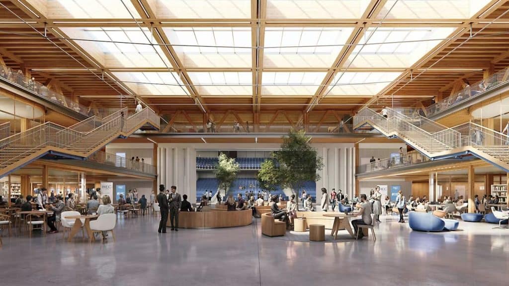 Proposal for HEC Campus by Ferrier Marchetti Studio in Paris, France