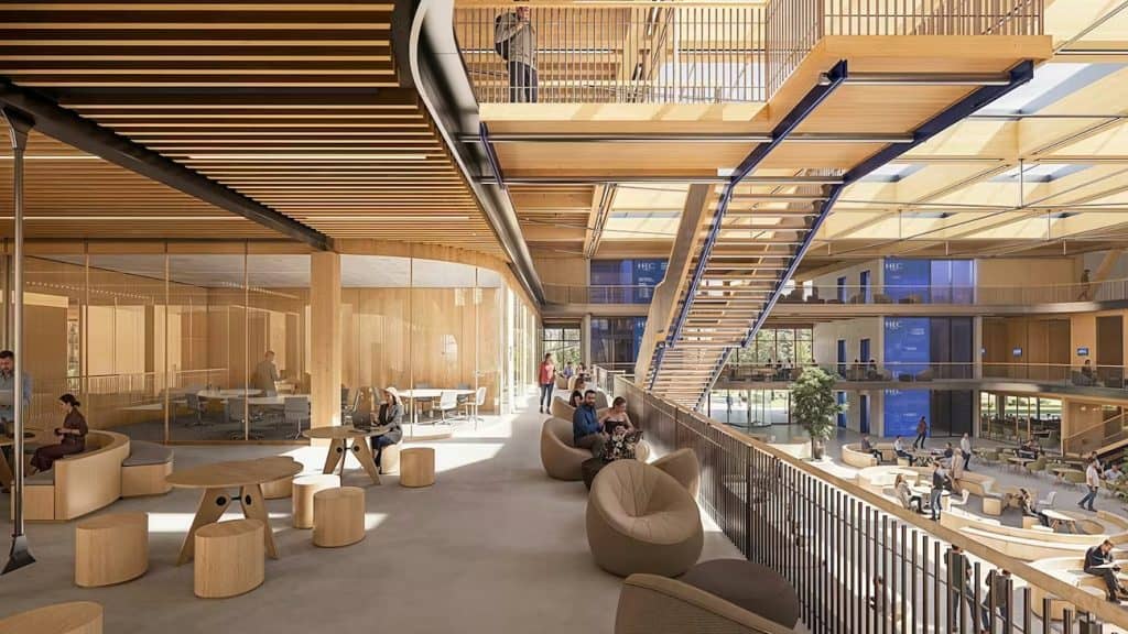 Proposal for HEC Campus by Ferrier Marchetti Studio in Paris, France