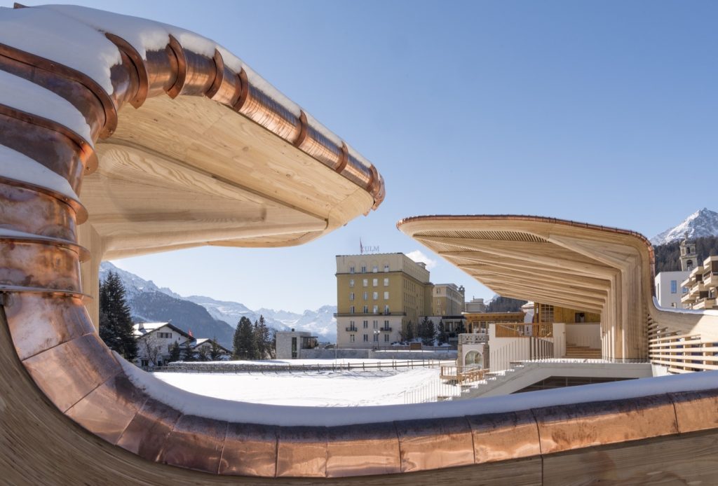 Kulm Eispavilion by Foster + Partners in Saint Moritz, Switzerland