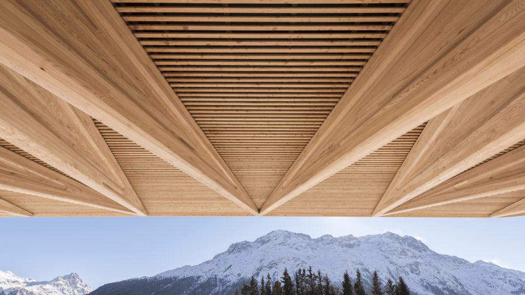 Kulm Eispavilion by Foster + Partners in Saint Moritz, Switzerland