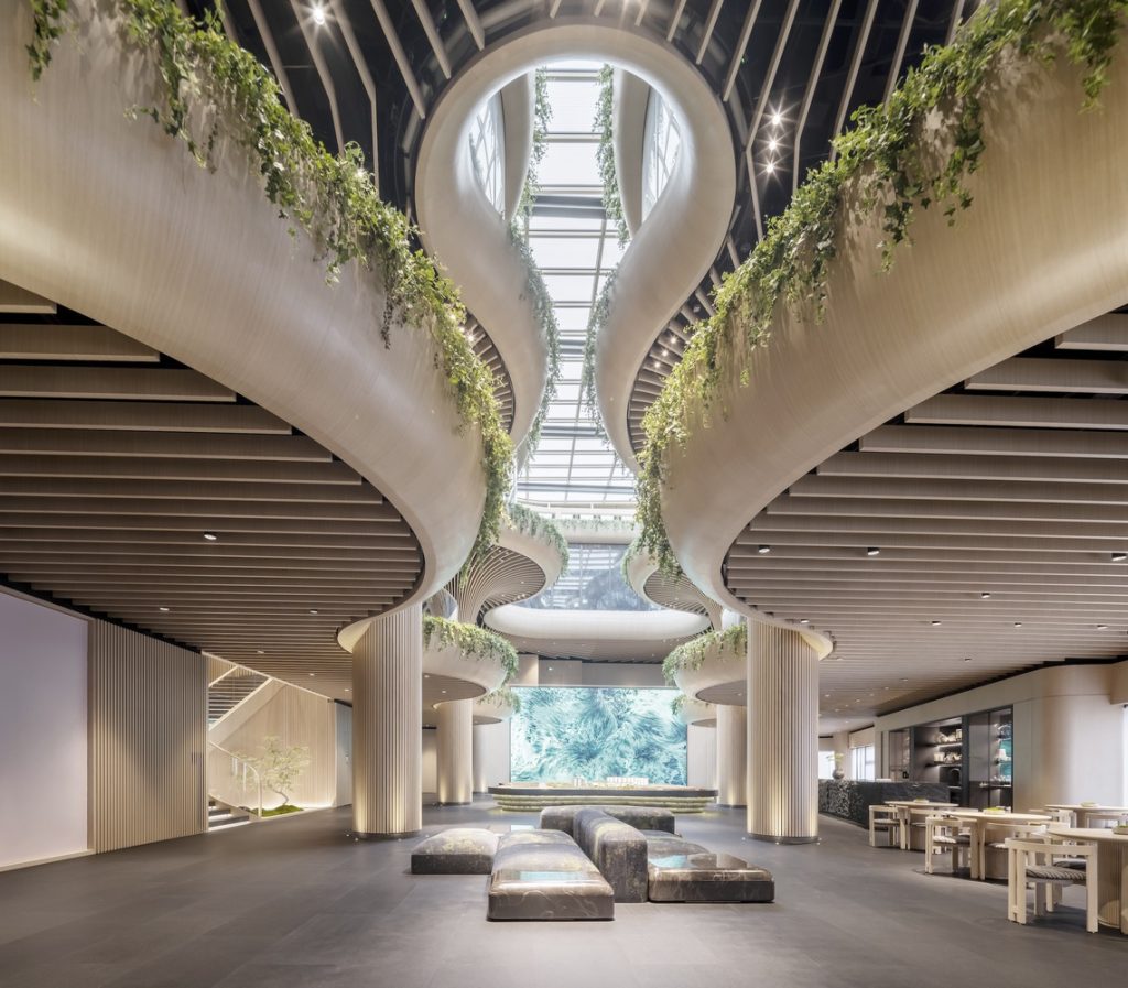 Solar Trees Marketplace by Koichi Takada Architects in Shanghai, China