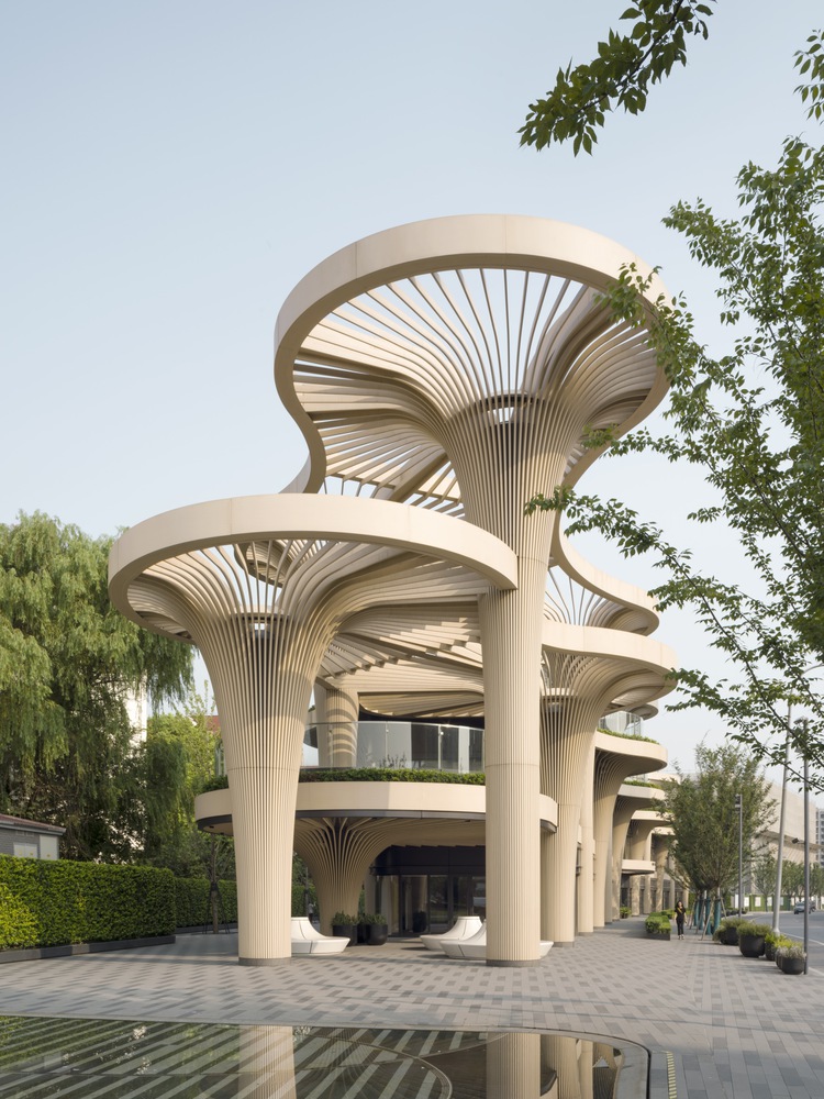 Solar Trees Marketplace by Koichi Takada Architects in Shanghai, China