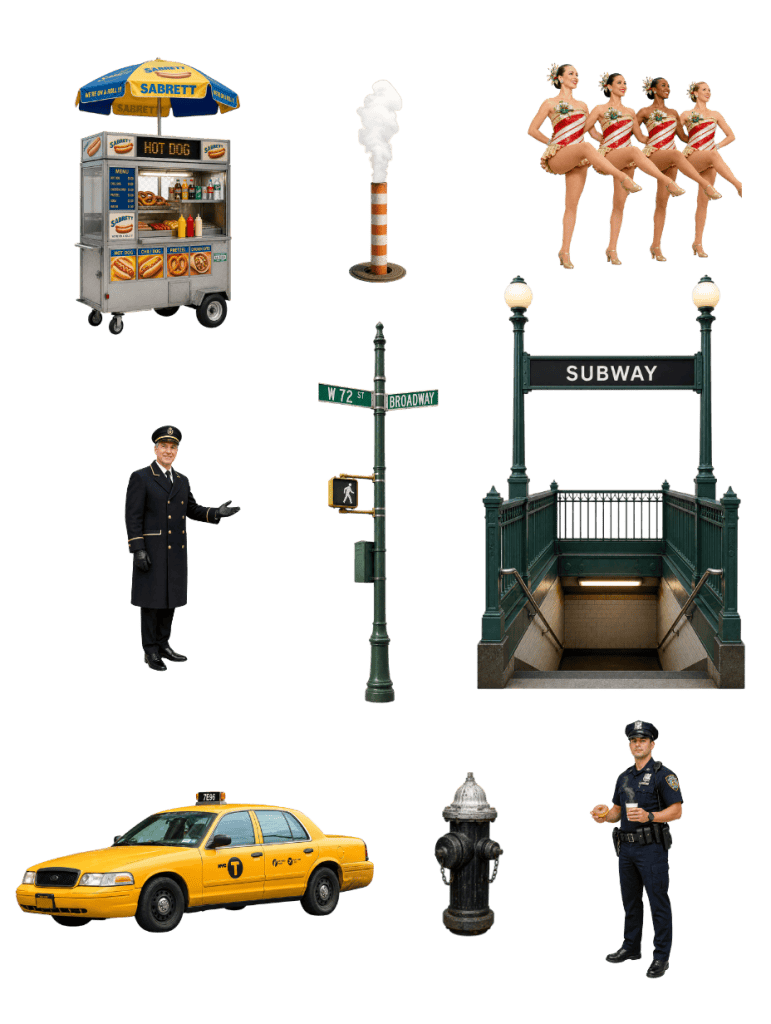 Free architectural cutout of NYC Street Pack