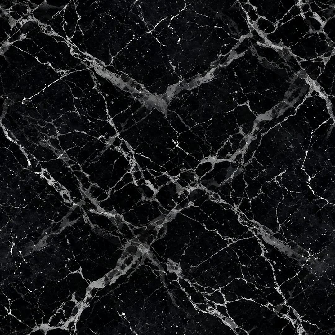 Black Marble with White Veining architectural texture