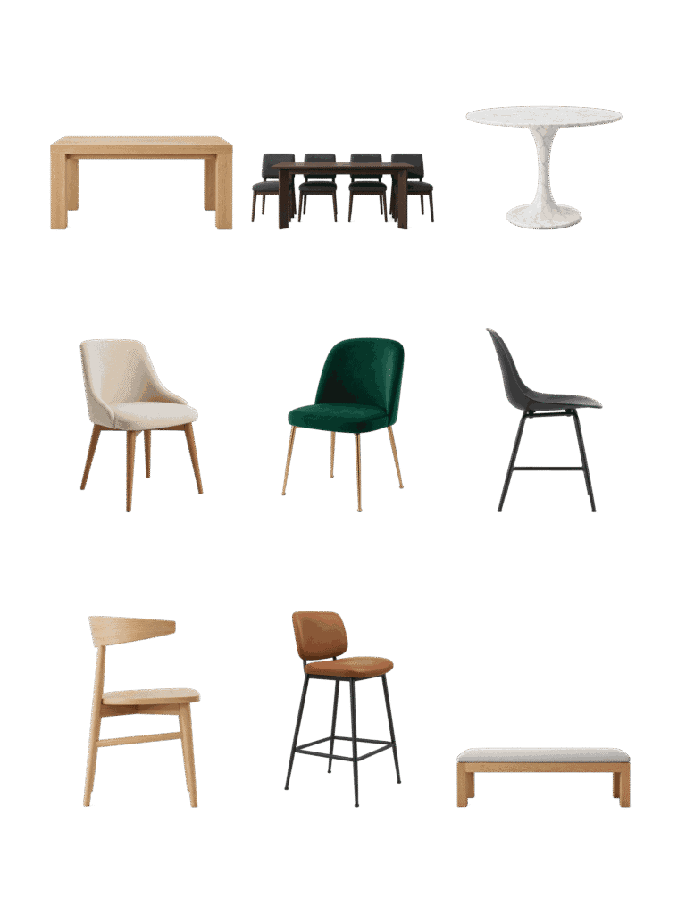 Download free architectural cutout: Dining Tables and Chairs Free architectural cutout of Dining Tables and Chairs